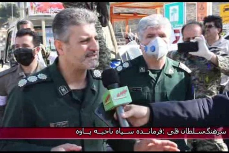 اجرای رزمایش گندزدایی و ضد عفونی معابر سطح شهر پاوه