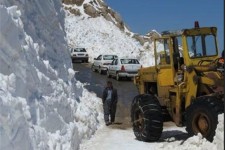  آغاز عملیات برف‌روبی و بازگشایی مسیر نودشه به تته
