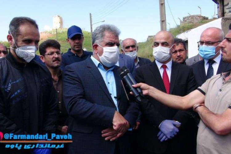 بازگشایی مرز شوشمی با حضور مسیولین پاوه و مقامات عراقی 