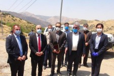 فعالیت مرز شوشمی با حضور فرمانداران پاوه و حلبچه آغاز شد+تصاویر