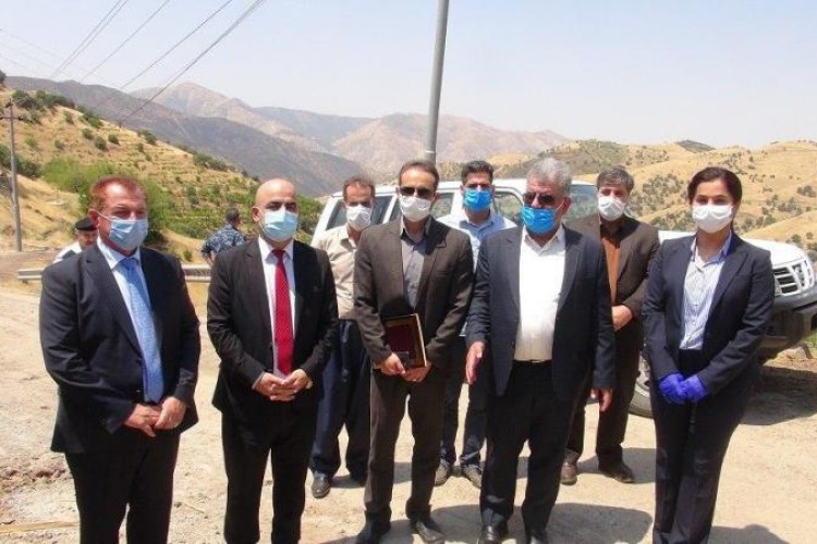 فعالیت مرز شوشمی با حضور فرمانداران پاوه و حلبچه آغاز شد+تصاویر