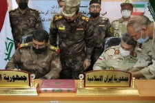 نشست مشترک فرمانده مرزبانی استان کرمانشاه و فرمانده مرزبانی منطقه یکم جمهوری عراق