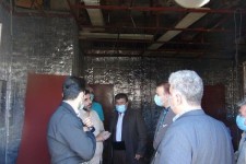 بازدید فرماندار از روند آماده سازی محل نصب دستگاه سی تی اسکن پاوه 