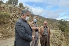 بازگشایی جاده مواصلاتی پاوه به جوانرود پس از ریزش کوه