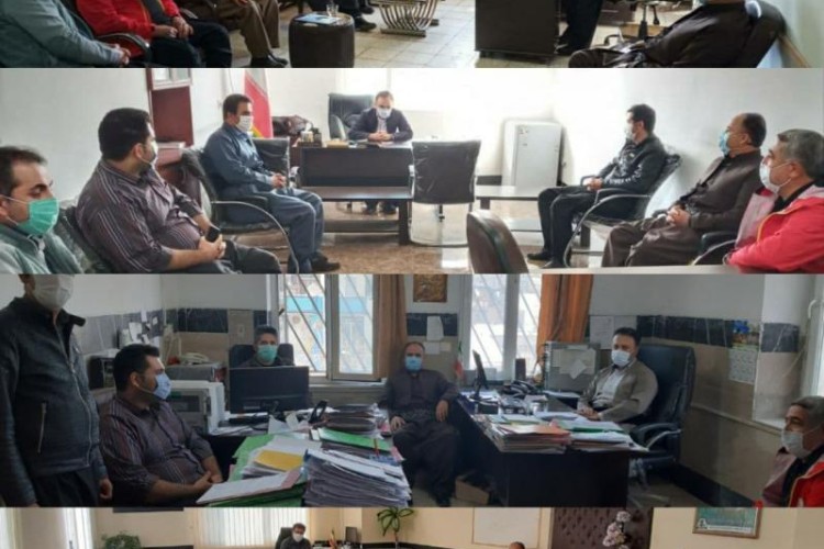 بازدید و بررسی تیم بازرسی ، نظارت و پایش قرار گاه عملیاتی با برخی از مسئولین