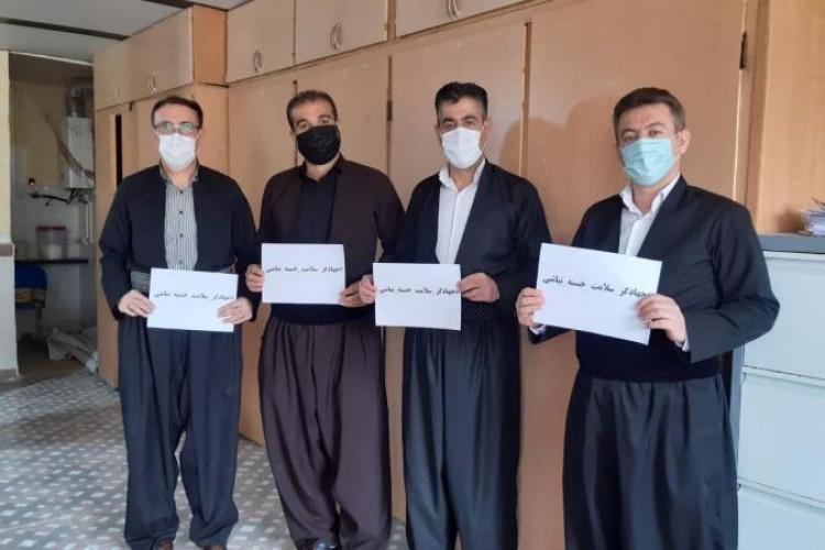 پاوه تمام قد‌ به احترام کادر درمان ایستاد