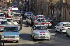 برگزاری رژه خودرویی در شهر مرزی نوسود