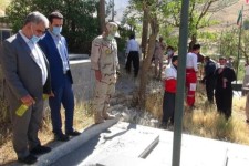 برگزاری آیین غبار روبی و عطر افشانی مزار شهدای والامقام پاوه