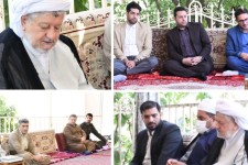 رئیس و کارکنان دادگستری، زندان و ثبت اسناد پاوه، با ماموستا قادری دیدار کردند