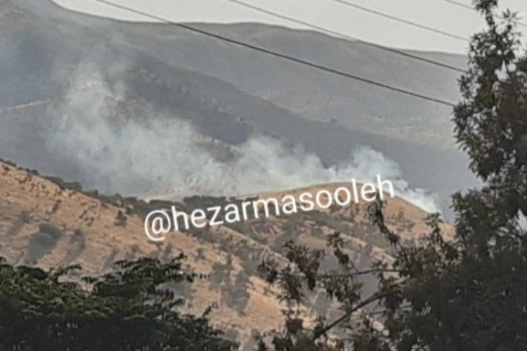 وقوع دو فقره آتش سوزی در مراتع پاوه