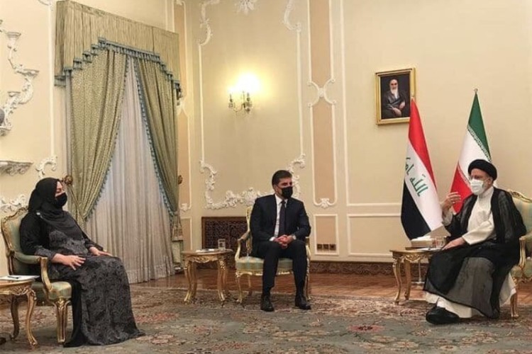 دیدار و گفتوگۆ نەچیروان بارزانی چەنی آیت الله ڕییسی/نیچروان برزانی: وێمان بەشێ جە ئێرانی و ئینقلابی ئێسلامی مزانم