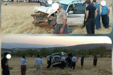 تصادف در گردنه پلنگانه دو کشته و یک مصدوم برجای گذاشت