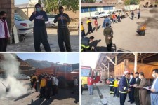 آیین تجلیل از آتش نشانان شهرداری نوسود به مناسبت ۷ مهر روز آتش نشانی و ایمنی