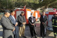 بازدید شهردار و اعضای شورای اسلامی شهر پاوه از امکانات و تجهیزات جدید آتش نشانی