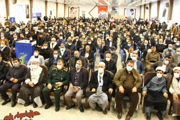 مراسم دومين سالگرد شهادت حاج قاسم سليماني در پاوه برگزار شد