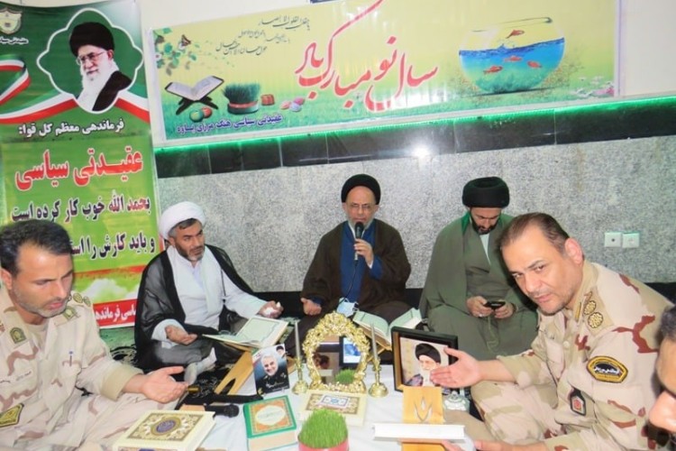 بازدید معاونت آموزش عقیدتی سیاسی نیروی انتظامی کشور از گروهان هنگ مرزی پاوه