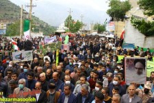 از برگزاری حضور پرشور مردم شهرستان پاوه در راهپیمایی روز قدس
