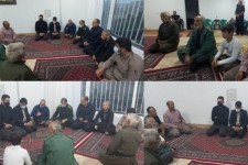 حضور سردار آسیابانی در مراسم تعزیه مرحوم صفر سبحانی و ابراز همدردی با خانواده و بستگان وی