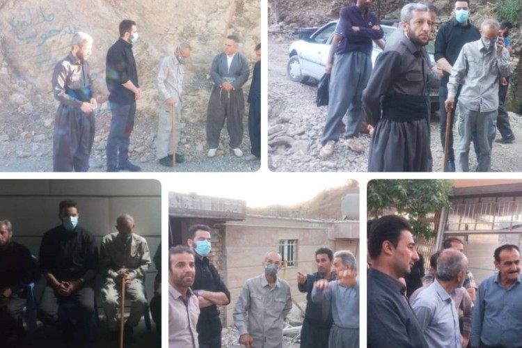 روز پرکار سردار محرومان از مناطق مرزی بخش نوسود و دیدار با خانواده های متوفی نوسود و هانی گرمله