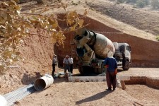 پروژه آبرسانی به روستای دودان بخش باینگان آغاز شد