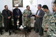 دیدار فرماندهان ارتش کرمانشاه با آقای عادل فتاحی آزاده سرافراز پاوه