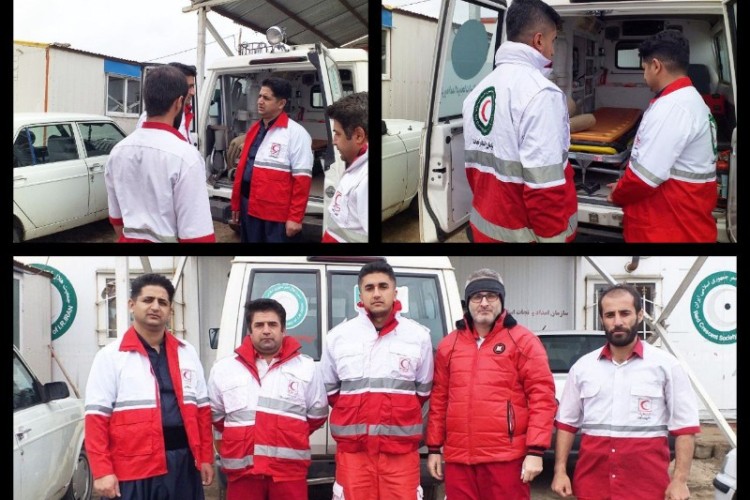 بازدید سرپرست جمعیت هلال احمر پاوه از پایگاه امداد و نجات سه‌راهی‌ باینگان