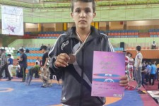 کسب مقام سوم مسابقات کشتی جوانان قهرمانی استان توسط ورزشکار پاوه ای