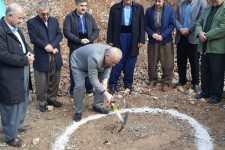 آئین کلنگ زنی بلوار شهدای ۱۱ خرداد شهر باینگان برگزار شد