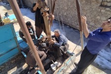 تعویض و راه اندازی الکتروپمپ شناور 30 کیلووات چشمه گرماب باینگان