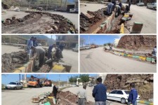 آغاز اجرای عملیات اصلاح هندسی نقاط حادثه خیز بلوار ورودی شهر نوسود