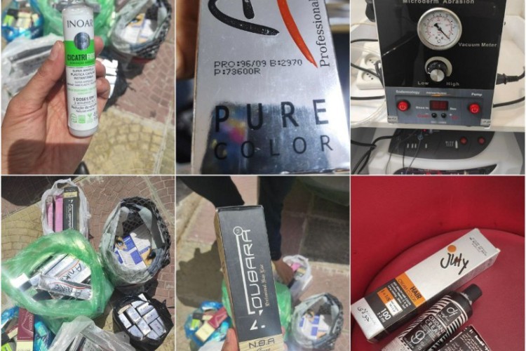 کشف ۲۰۰ قلم انواع لوازم آرایشی و بهداشتی غیرمجاز در آرایشگاه های پاوه