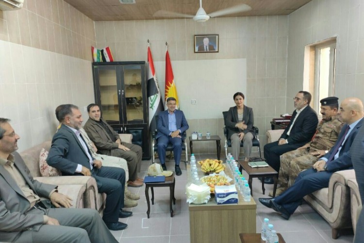 سفر سرپرست فرمانداری پاوه و هیئت همراه به شهر حلبجه