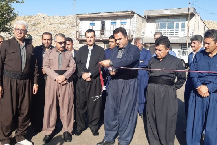 افتتاح پروژه آسفالت روستای آریت پاوه