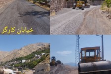 آماده سازی خیابان کارگر نوسود پس از سی سال جهت آسفالت