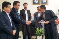 مراسم تودیع و معارفه رئیس صمت پاوه برگزار شد