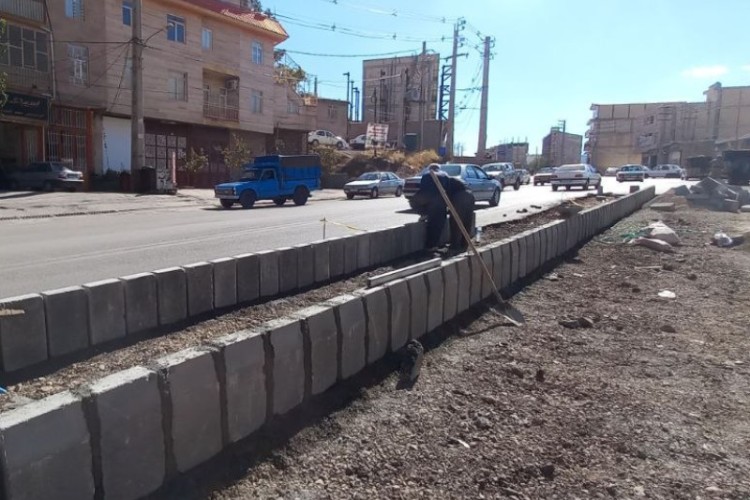 احداث بلوار و ساماندهی ورودی شرقی شهر پاوه