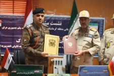 دیدار فرمانده مرزبانی منطقه اول جمهوری عراق با همتای خود از استان کرمانشاه در پاوه