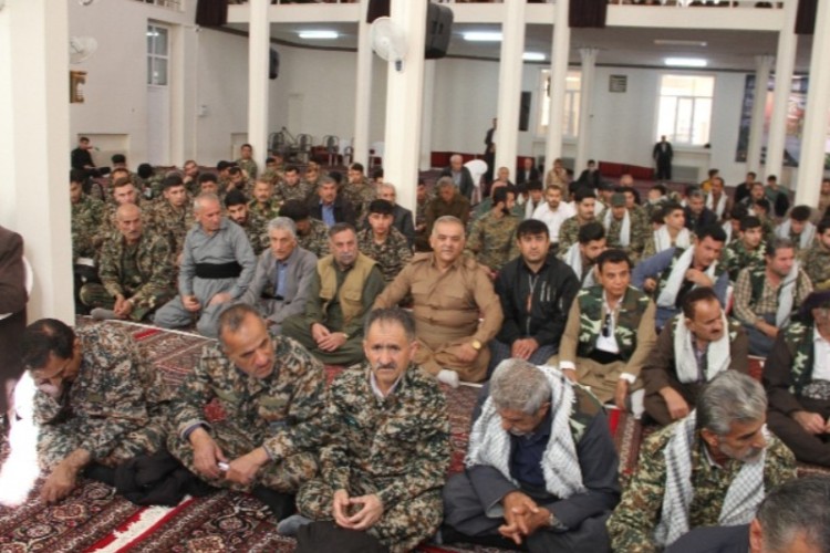 گردهمایی نمایش اقتدار بسیجیان در پاوه برگزار شد