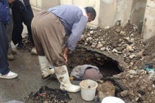 رفع مشکل افت فشار آب ۱۵۰ مشترک آب در پاوه