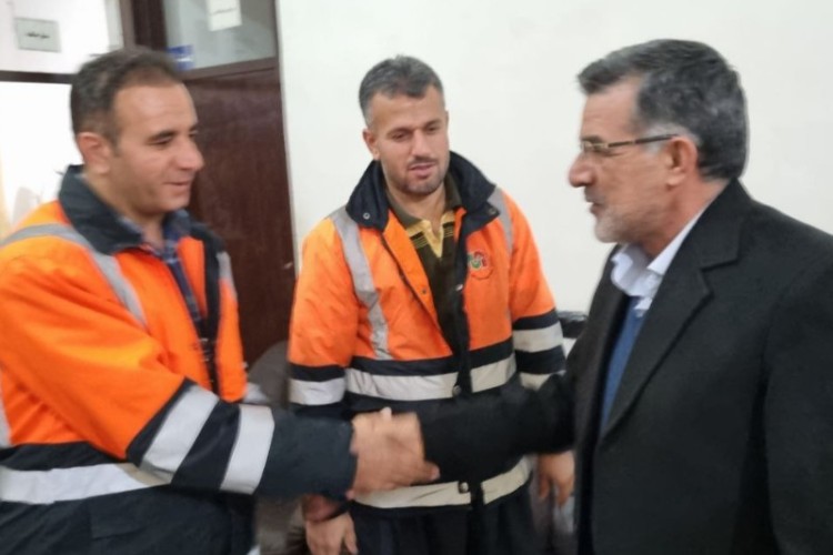 بازدید فرماندار پاوه از راهدارخانه سریاس