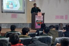 همایش جشن تکلیف سیاسی دانش آموزان رای اولی باینگانی برگزار شد