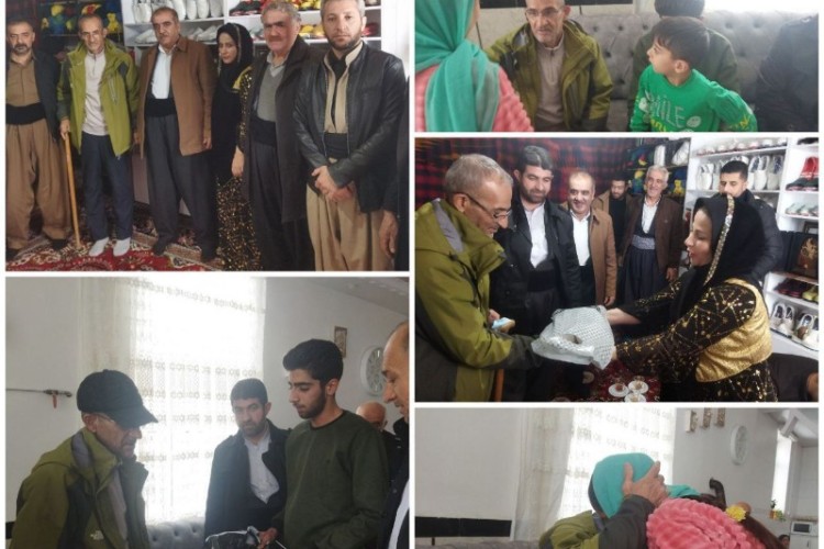 دلجویی و تفقد از خانواده کولبر کشته شده توسط حرس الحدود / دیدار و تجلیل از بانوی کارآفرین میوانی توسط فرمانده قرارگاه شهید کاظمی