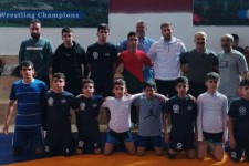 برپایی اردوی تیم کشتی شهرستان پاوه در مازنداران