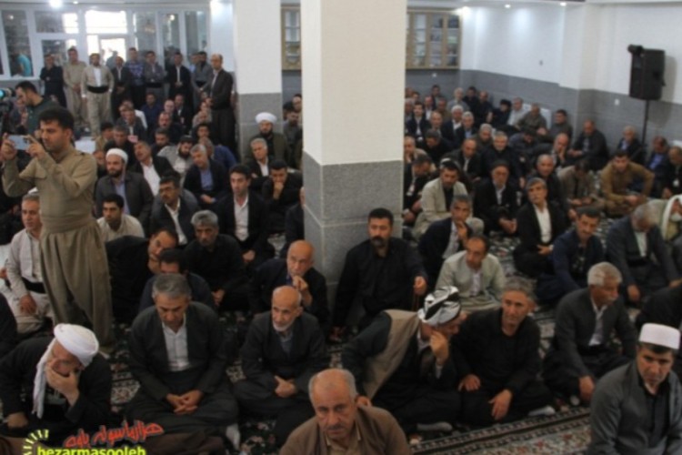 مسجد روستای مزیدی بخش باینگان پاوه افتتاح شد