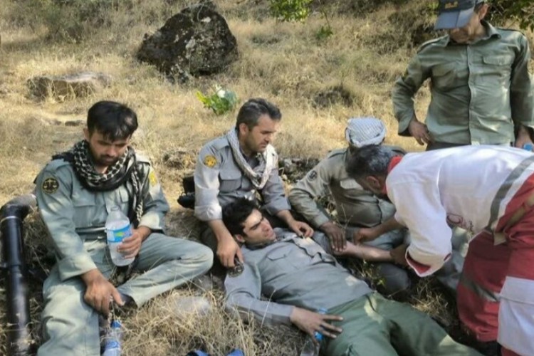 چهار نفر در آتش‌سوزی منطقه «بله‌بزان» پاوه مصدوم شدند