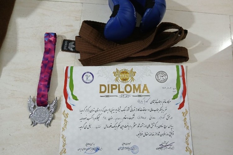 افتخاری دیگر برای بانوی کاراته کای بانوره ای در مسابقات قهرمانی کشور