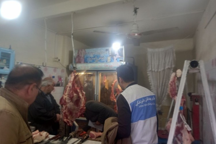 کشف و امحا مقادیری گوشت و مرغ در سطح شهر پاوه