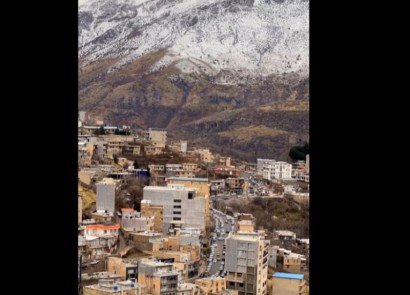 نمای تایم لپس زیبا از شهر پاوه