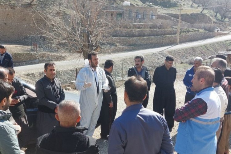 برگزاری رزمایش جهاد دامپزشکی در روستاهای دگاسیاب و لشکرگاه پاوه