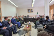 دیدار حاج ماموستا ملا قادر قادری امام جمعه پاوه با فرماندار